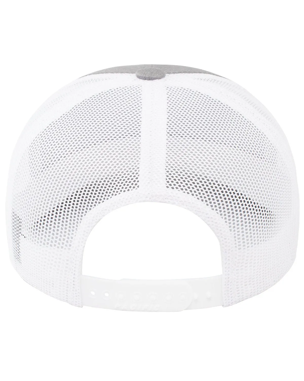 104BR-Pacific Headwear-RED/ HT GRY/ WHT