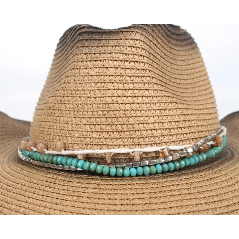 Blue bead Decorative Hat Bands