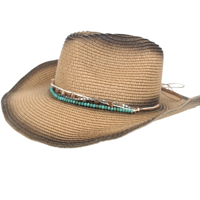 Blue bead Decorative Hat Bands