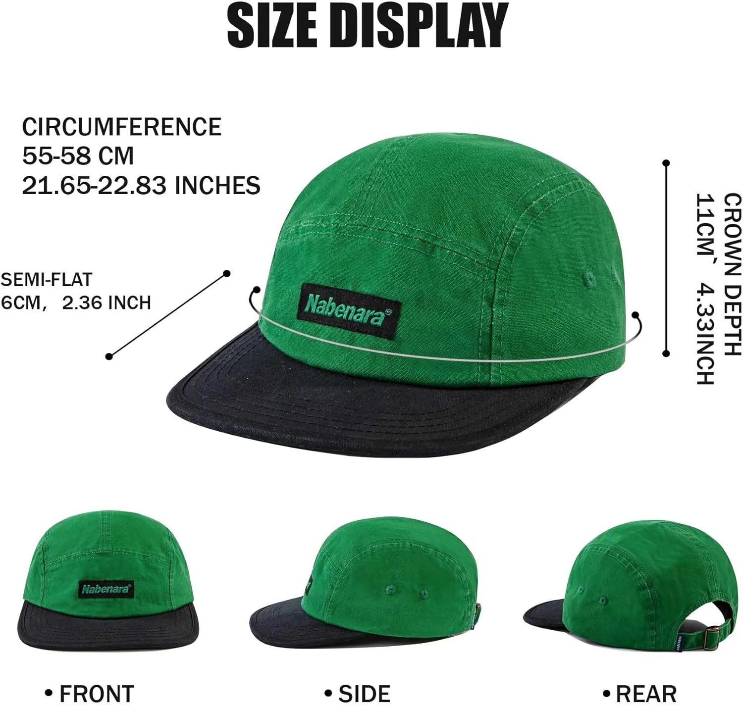 Croogo 5 Panel Snapback Hats for Men Women Vintage Dad Hat Flat Bill Baseball Cap Urban Street Hip Hop Biker Board Cap
