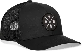 HAKA PNW Trucker Hat for Men & Women, Pacific Northwest Trucker Mesh Snapback Adjustable Baseball Cap