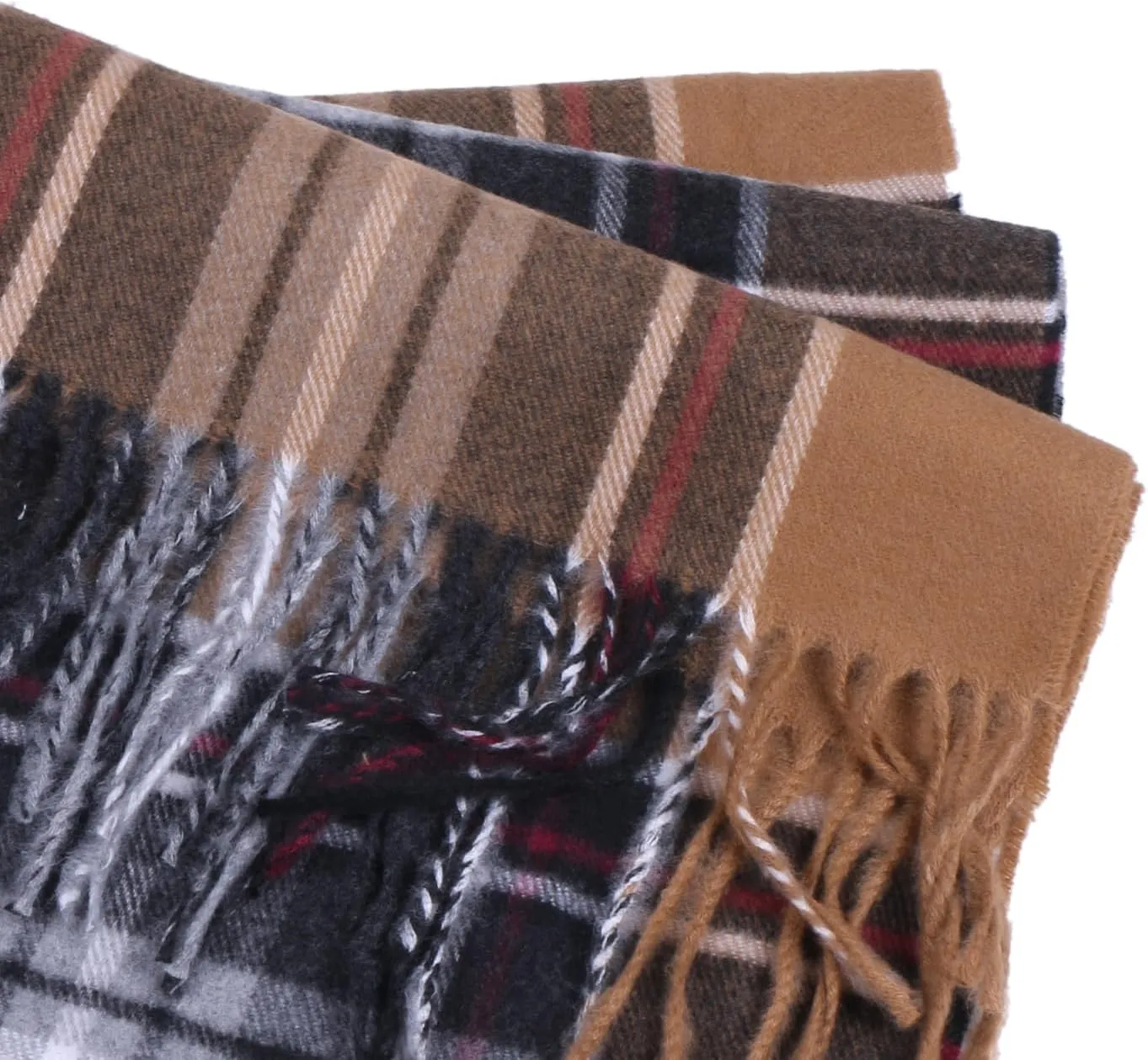 Herringbone Houndstooth Checked Pattern Cashmere Feel Classic Soft Luxurious Winter Scarf For Men Women