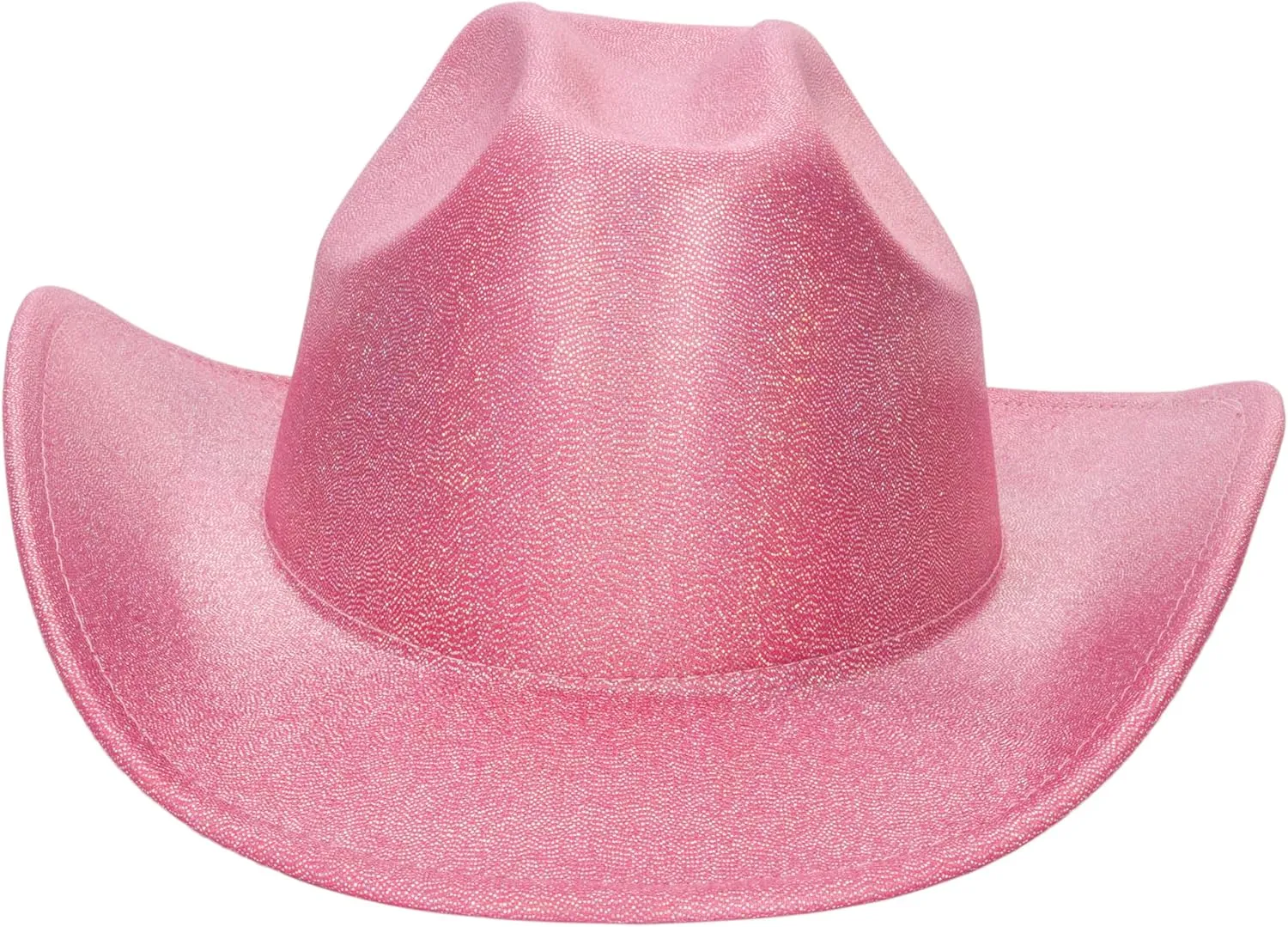 Holographic Western Cowboy Hat for Women - Sparkly Cowgirl Hat for for Wedding Music Costume PartyM-L