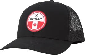 Hurley Mens Trucker Hat - Flat Brim Mesh Baseball Cap and Hats for Men with Adjustable Snapback Closure