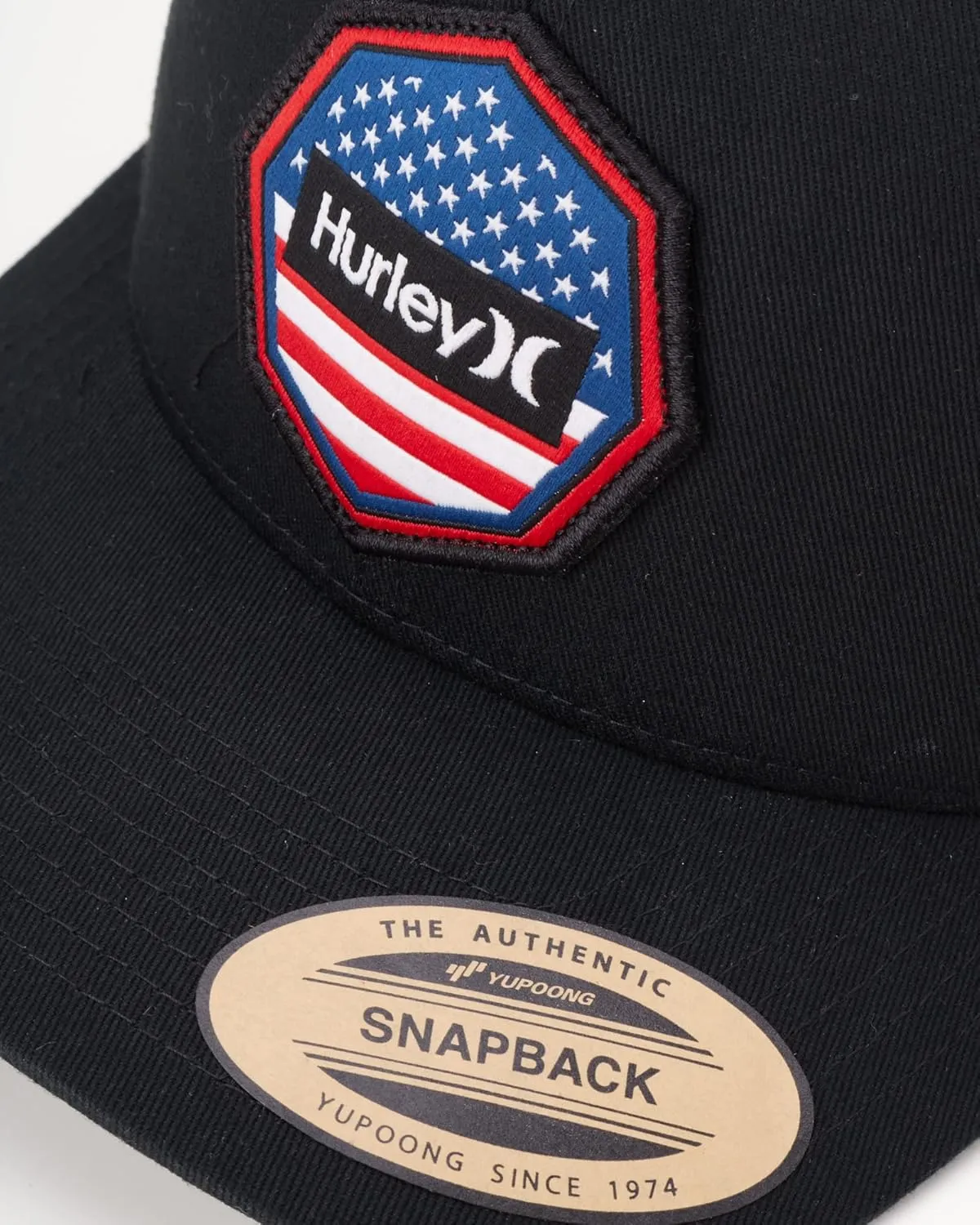 Hurley Mens Trucker Hat - Flat Brim Mesh Baseball Cap and Hats for Men with Adjustable Snapback Closure