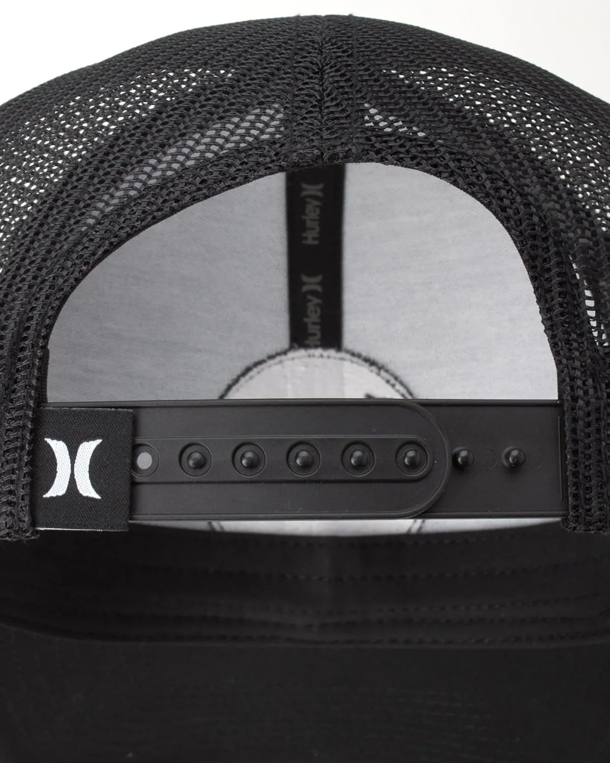 Hurley Mens Trucker Hat - Flat Brim Mesh Baseball Cap and Hats for Men with Adjustable Snapback Closure