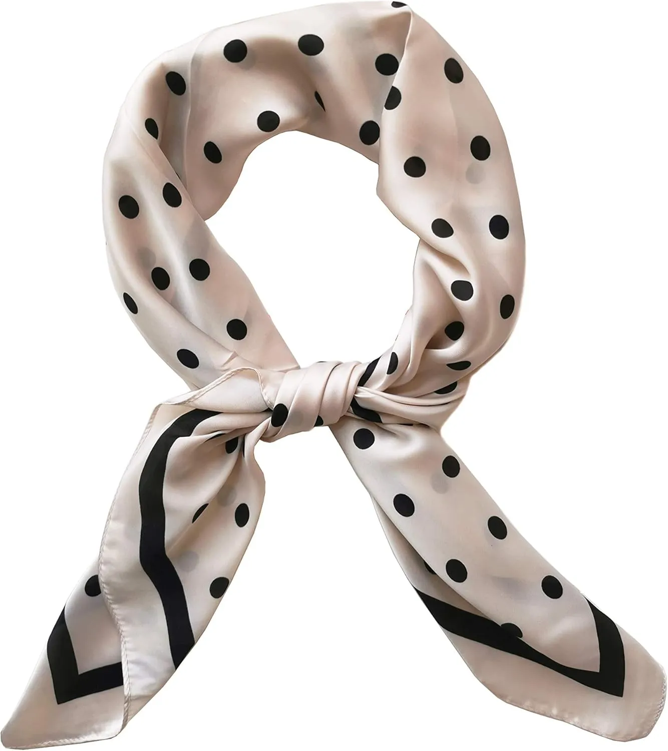 JERLA Women's satin square silk like scarf Fashion pattern large hair scarf wrap headscarf 35" x 35"