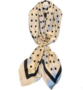 JERLA Women's satin square silk like scarf Fashion pattern large hair scarf wrap headscarf 35" x 35"