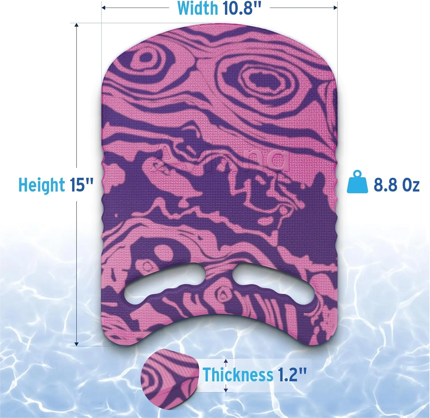 Junior Kickboard Buoy for Youth Children & Toddlers Swimming Aid & Exercise Training Board for Kids to Learn to Swim with Kick Boards in Pool BPA Free