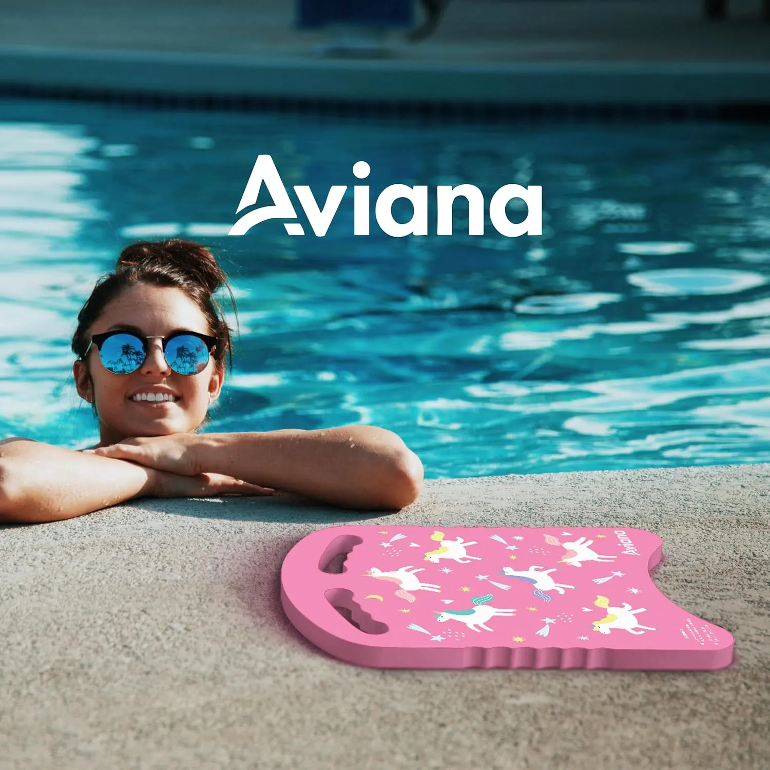 Junior Kickboard Buoy for Youth Children & Toddlers Swimming Aid & Exercise Training Board for Kids to Learn to Swim with Kick Boards in Pool BPA Free