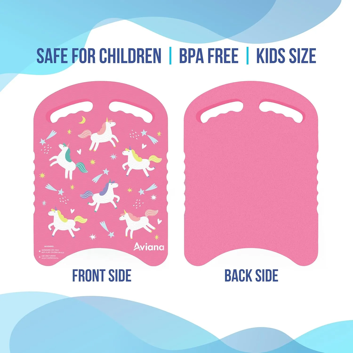 Junior Kickboard Buoy for Youth Children & Toddlers Swimming Aid & Exercise Training Board for Kids to Learn to Swim with Kick Boards in Pool BPA Free
