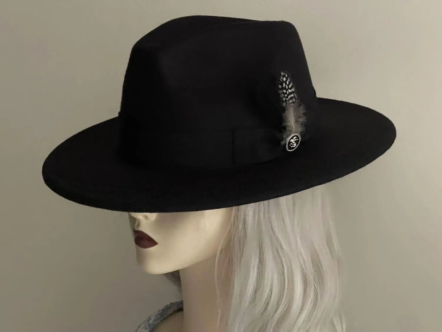L'ouve Classic Fedora Hats for Men & Women Wide Brim Felt Hat Panama Dress Fedora Hat 2024