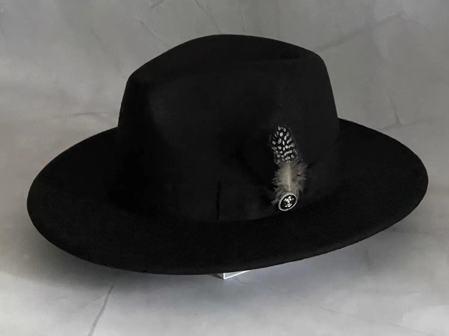 L'ouve Classic Fedora Hats for Men & Women Wide Brim Felt Hat Panama Dress Fedora Hat 2024