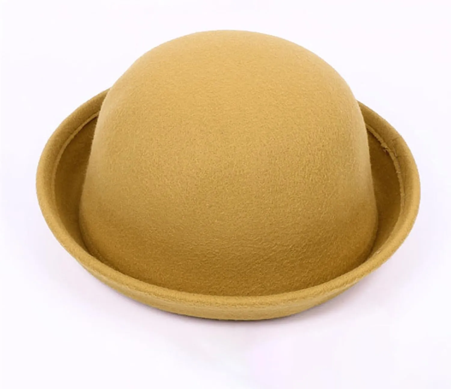 Men Women Bowler Fedora Hat Kids Classic Jazz Hats Rolled Church Derby Bowler Hats Panama Dress Hat Family Matching Hat