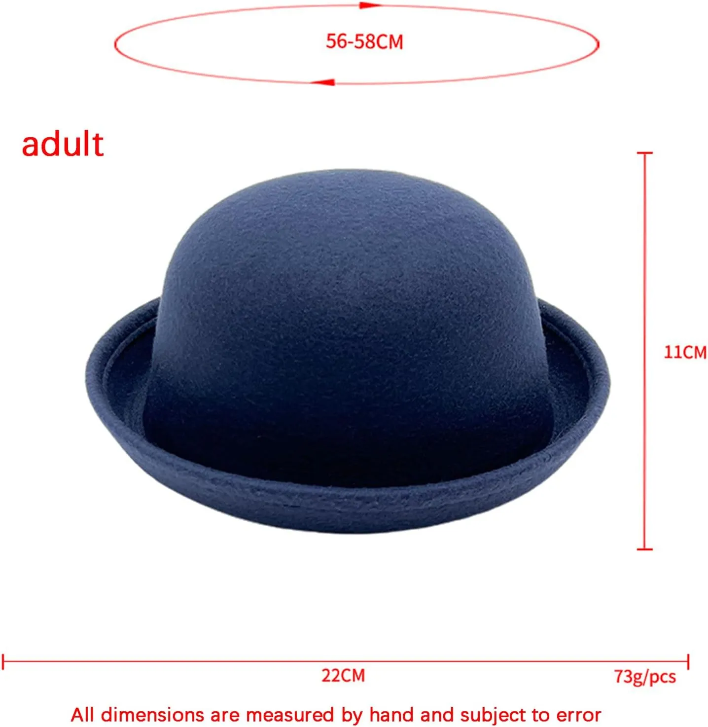Men Women Bowler Fedora Hat Kids Classic Jazz Hats Rolled Church Derby Bowler Hats Panama Dress Hat Family Matching Hat