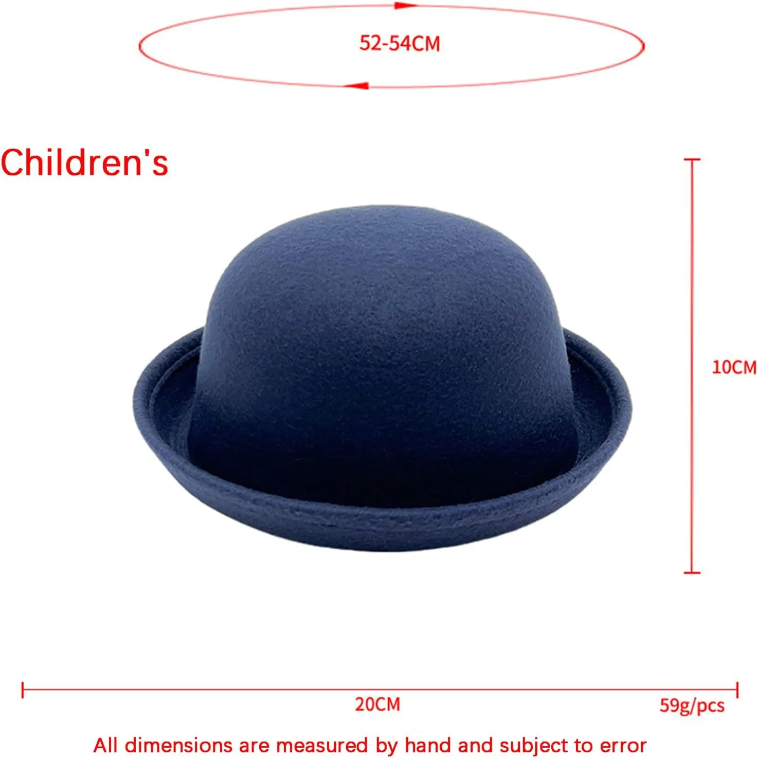 Men Women Bowler Fedora Hat Kids Classic Jazz Hats Rolled Church Derby Bowler Hats Panama Dress Hat Family Matching Hat