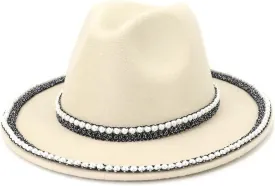 Men's Women's Fedora Hat Wide Brimmed Hat Warm Jazz Hat Wedding Hat