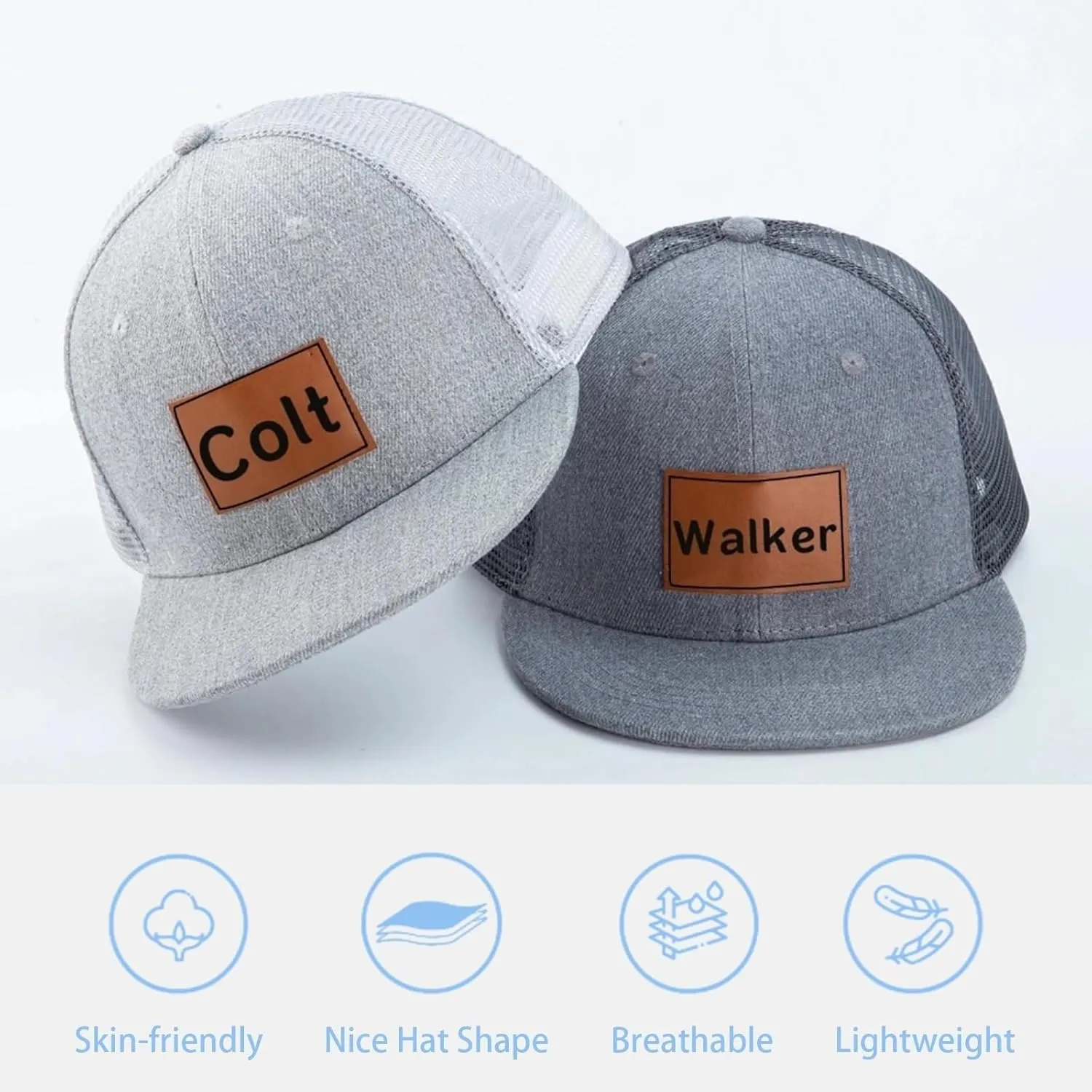 Personalized Baby Baseball Cap, Custom Toddler Baseball Hat Adjustable Snapback for Boys Girls Infant Baseball Cap