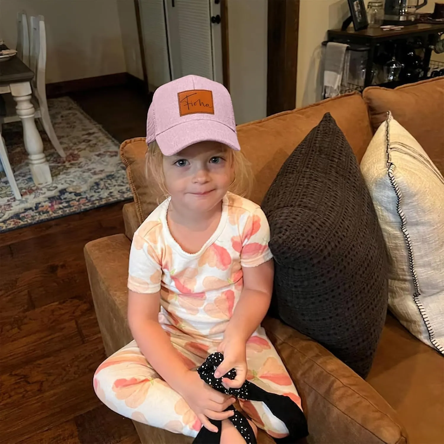 Personalized Toddler Hat: Custom Name Baseball Cap with Adjustable Snapback, Baby Gift Trucker Hat for Kids Adults