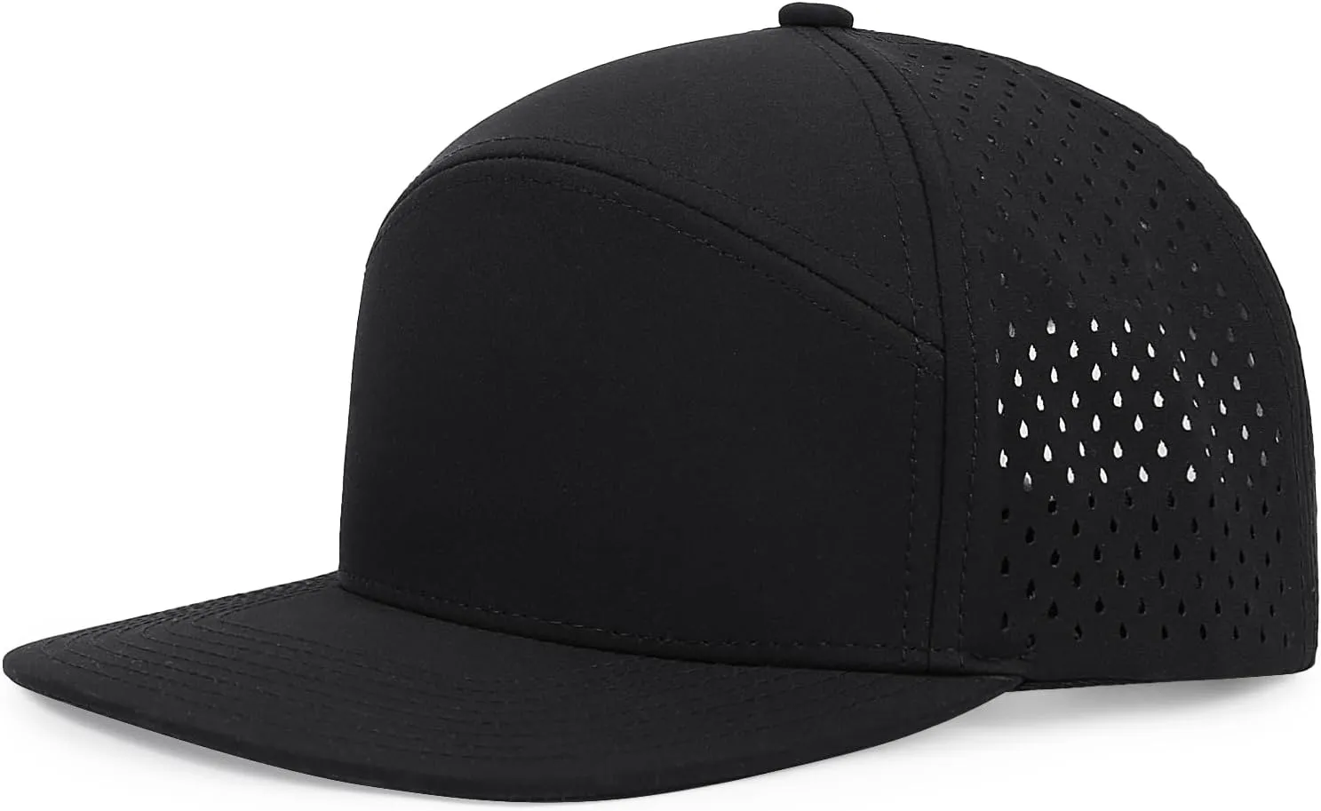 Quick Dry Baseball Cap Flat Brim Snapback Hat Sun and Rain Protection Golf Hat for Men Women