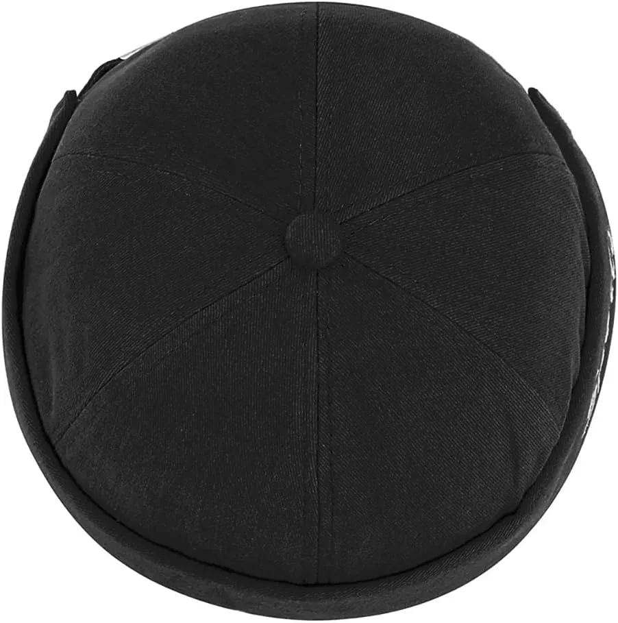 Retro Brimless Skullcap Hat Docker Cap,Sailor Worker Hat Beanie Hat for Mens