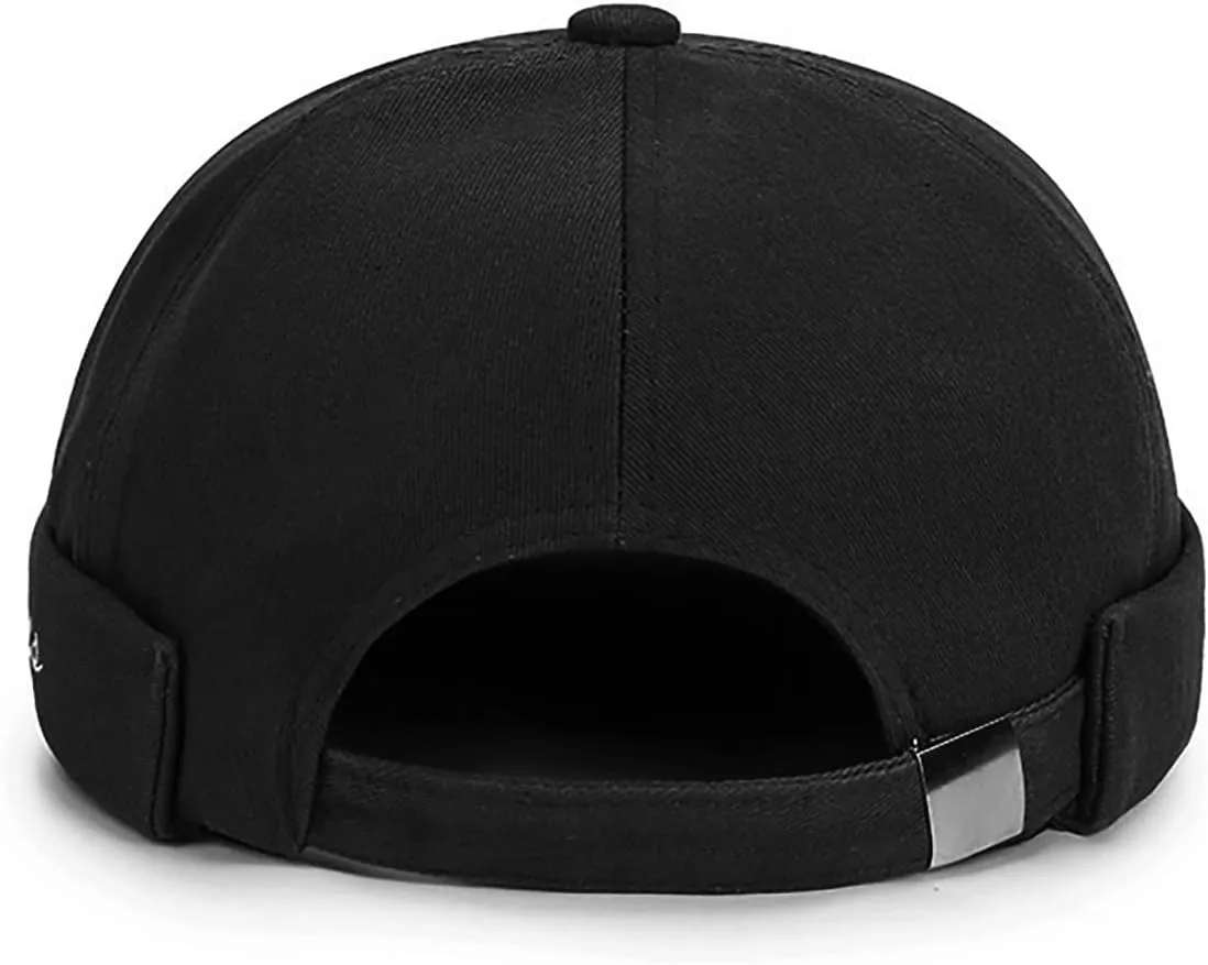 Retro Brimless Skullcap Hat Docker Cap,Sailor Worker Hat Beanie Hat for Mens