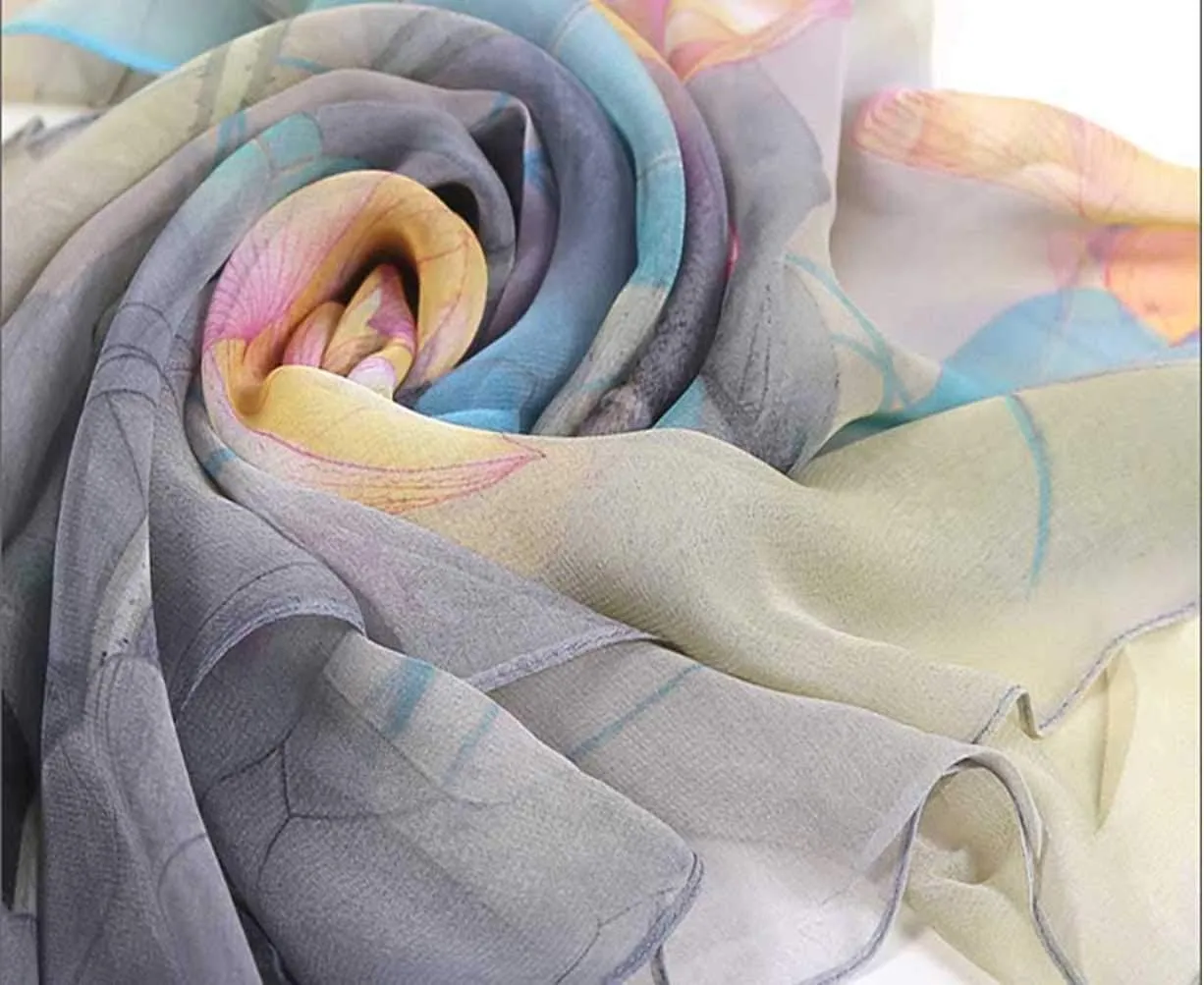 Scarfs for Women Lightweight Print Floral Pattern Scarf Shawl Fashion Scarves Sunscreen Shawls