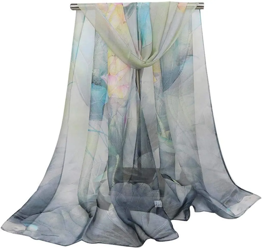 Scarfs for Women Lightweight Print Floral Pattern Scarf Shawl Fashion Scarves Sunscreen Shawls