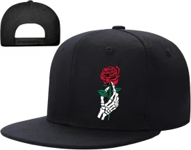 Snapback Hats Christian Hats for Men Flat Bill Hats for Men Adjustable Black Baseball Cap for Women