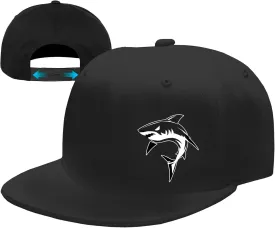 Snapback Hats for Men Flat Bill Hats for Men Fitted Hat Black Baseball Hats Hip Hop Caps