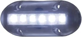 T-H Marine High-Intensity LED Underwater Boat Lights - Waterproof Surface Mount Lighting for Night Fishing & Recreational Use - 180 Lumens, Long Life, Low Power Draw - White Light