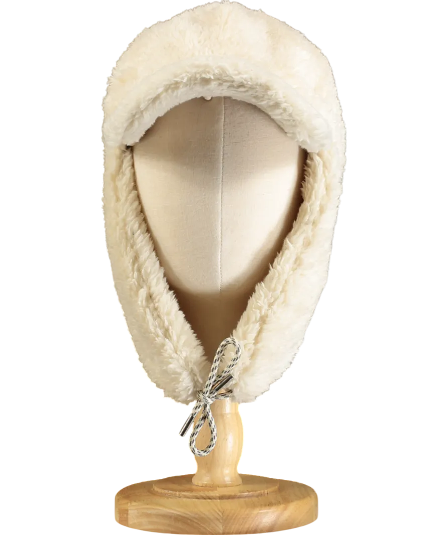 Varley Cream Kilby Sherpa Flat Cap One Size