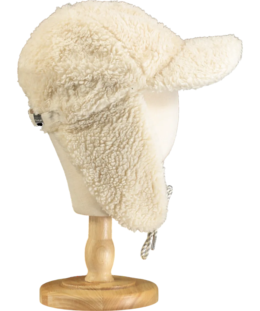 Varley Cream Kilby Sherpa Flat Cap One Size