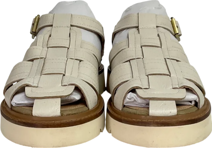 White Stuff Cream Chunky Fisherman Sandals UK 7 EU 40 👠