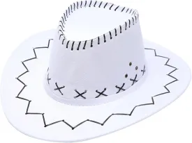 Women Men Classic Wide Brim Western Cowboy Hat with Belt Buckle Cowboy Hats for Women Fedora Hat Independence Day s
