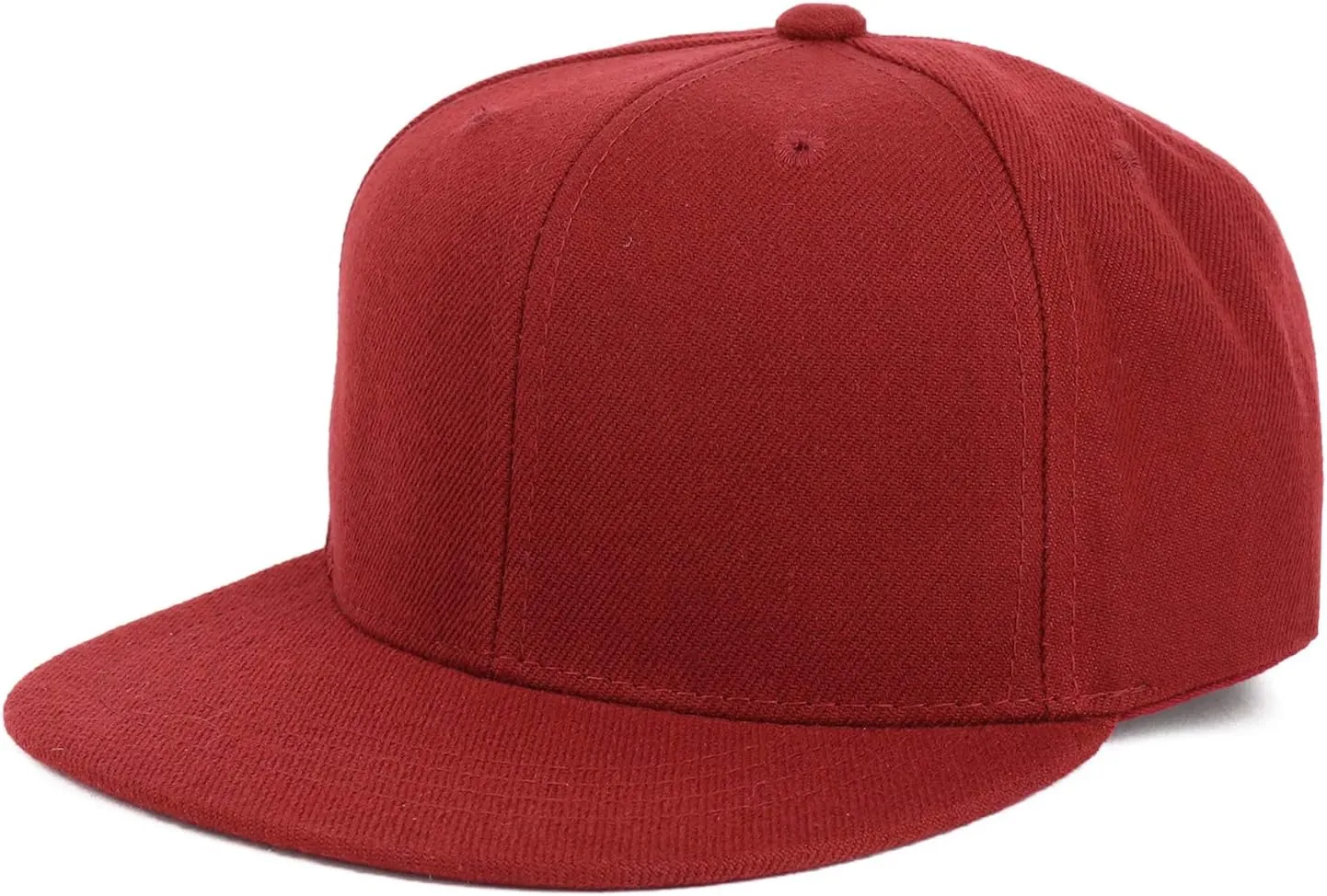 Youth Kid's Solid Color Flat Bill Snapback Baseball Cap