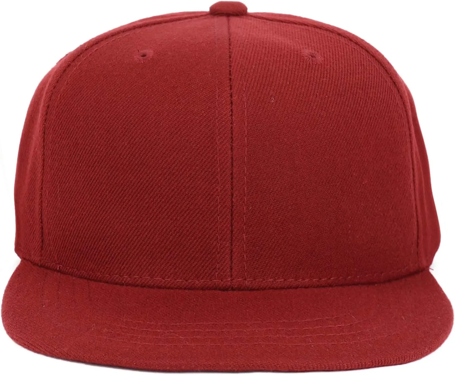 Youth Kid's Solid Color Flat Bill Snapback Baseball Cap