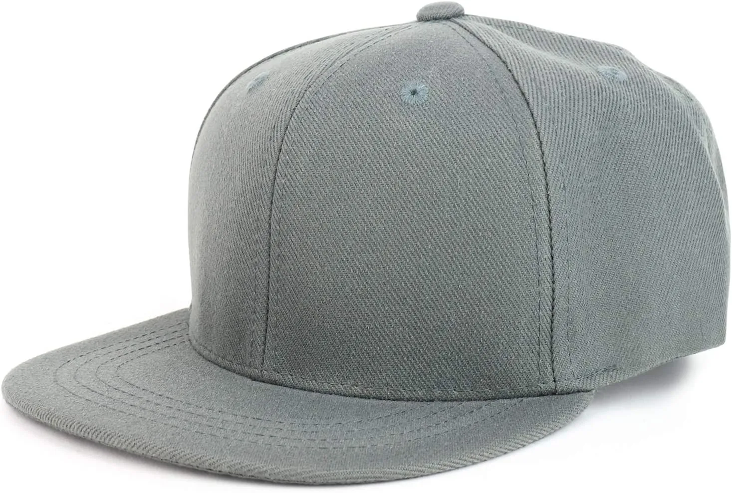 Youth Kid's Solid Color Flat Bill Snapback Baseball Cap